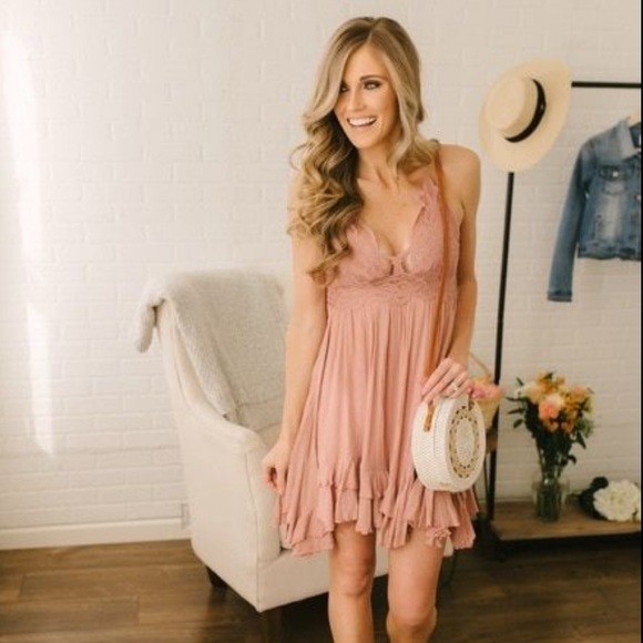 LAST 1! Free People FP One Adella mini slip rose - Picture 15 of 16